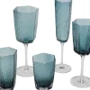 Kieliszek Do Białego Wina Szklany Niebieski 300 Ml 22 Cm