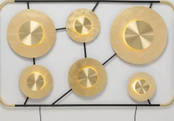 Kinkiet Disc 185x110 Cm Złoty