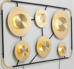 Kinkiet Disc 185x110 Cm Złoty