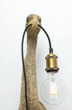 Kinkiet Heron 26x62 Cm Złoty