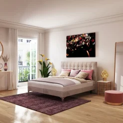 Łóżko Benito Star 180x200 Cm Kremowe