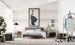 Łóżko Desire 160x200 Cm Jasnoszare