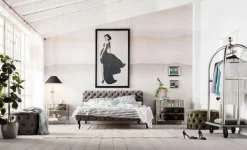 Łóżko Desire 200x200 Cm Szare