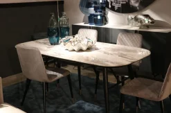 Komoda Catania 180x61 Cm Ciemnoszara - Blat Szklany