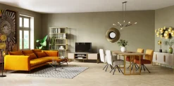 Komoda Cesaro 160x75 Cm Naturalna - Blat Ceramika