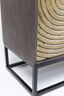 Komoda Circulo 120x150 Cm Czarno-złota
