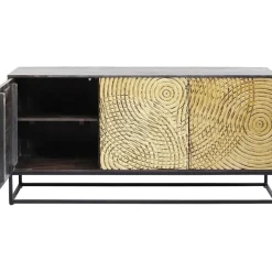 Komoda Circulo 160x80 Cm Czarno-złota