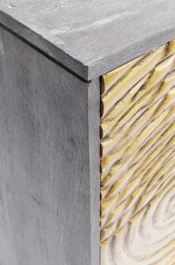 Komoda Circulo 160x80 Cm Czarno-złota