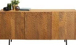 Komoda 3-drzwiowa Do Salonu Drewno Mango Ręczne Wykonanie 160x75 Cm