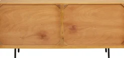 Komoda 3-drzwiowa Do Salonu Drewno Mango Ręczne Wykonanie 160x75 Cm