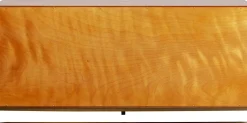 Komoda 3-drzwiowa Fornir Orzechowy Nogi Złote Stalowe 160x78 Cm Front Efekt 3D
