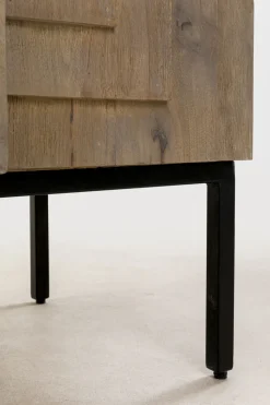 Komoda 5-drzwiowa Rustykalna Z Drewna Mango 184x76 Cm
