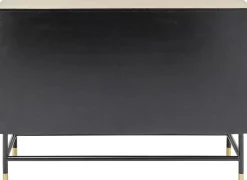 Komoda Dwudrzwiowa Złota Glamour 123x87 Cm