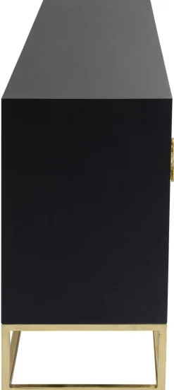 Komoda Electro 160x80 Cm Czarno-biała