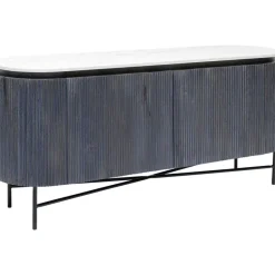 Komoda Glenn 160x75 Cm Biało-szara