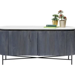 Komoda Glenn 160x75 Cm Biało-szara