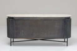 Komoda Glenn 160x75 Cm Biało-szara