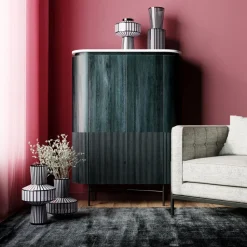 Komoda Glenn 100x138 Cm Ciemnoszara
