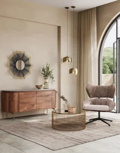 Komoda Grace 160x78 Cm Drewno Mango - Blat Marmur