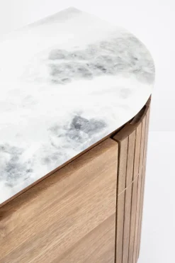 Komoda Grace 160x78 Cm Drewno Mango - Blat Marmur