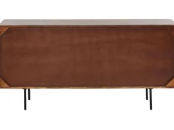 Komoda Grooves 164x79 Cm Brązowa Mango