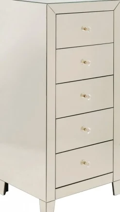 Komoda Luxury Gold 5 49x110 Cm Szampańska