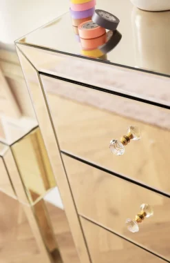 Komoda Luxury Gold 5 49x110 Cm Szampańska
