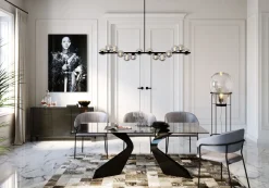 Komoda Luxury Push 141x77 Cm Szara