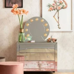 Komoda Luxury 91x74 Cm Lustrzana