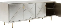 Komoda Venice Triangle 180x64 Cm Srebrno Złota
