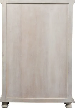 Komoda Wysoka 2-drzwiowa Z Drewna Mango Front Kolorowy 95x140 Cm
