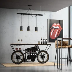 Konsola - Barek Motorbike 180x43 Cm Czarna