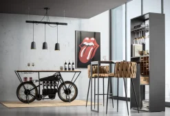 Konsola - Barek Motorbike 180x43 Cm Czarna