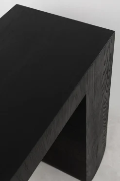 Konsola Do Przedpokoju Czarna MDF 120x38 Cm