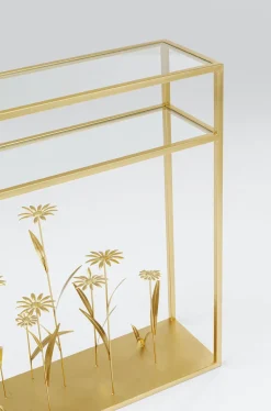 Konsola Flower Meadow 100x25 Cm Złota