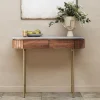 Konsola Grace 100x30 Cm Drewno Mango - Blat Marmur