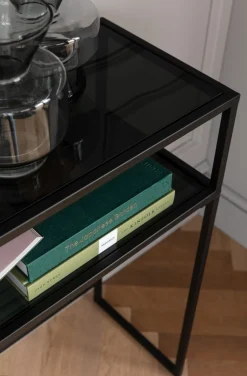 Konsola Loft 80x30 Cm Czarna