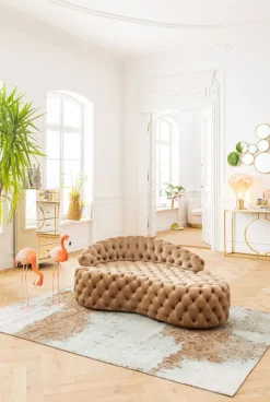 Konsola Miami Loft 120x35 Cm Złoto-biała