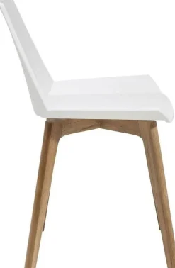 Krzesło Geometric 50x76 Cm Biało-drewniane
