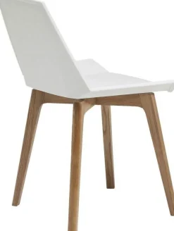 Krzesło Geometric 50x76 Cm Biało-drewniane