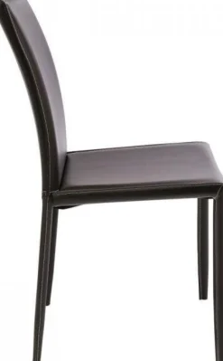Krzesło Milano 47x91 Cm Brązowe Skóra Mielona