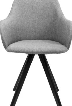 Krzesło Obrotowe Z Podłokietnikami Madame 62x87 Cm Jasnoszare