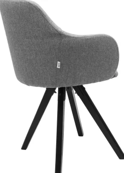 Krzesło Obrotowe Z Podłokietnikami Madame 62x87 Cm Jasnoszare