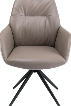 Krzesło Obrotowe Z Podłokietnikami Amira 50x87 Cm Beżowe