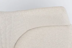 Krzesło Obrotowe Z Podłokietnikami Coco 53x84 Cm Kremowe