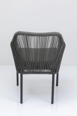 Krzesło Ogrodowe Z Podłokietnikami Wave 66x79 Cm Szare