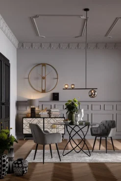Krzesło Z Podłokietnikami Kira 58x82 Cm Szare