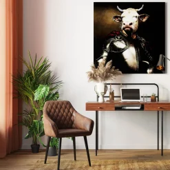 Krzesło Z Podłokietnikami San Remo 59x79 Cm Brązowe Ekoskóra