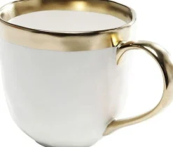 Kubek Bell 10x15 Cm Biało-złoty