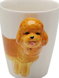 Kubek Z Porcelany Motyw Zwierzęcy Pies 390 Ml